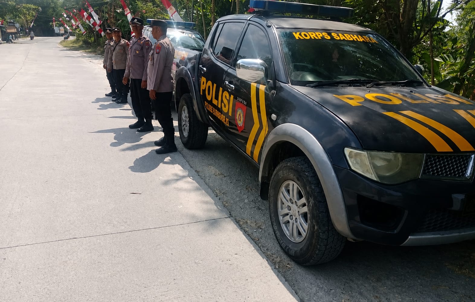 Jaga Kamtibmas, Polsek Kanor Laksanakan Patroli Bersinggungan dengan Polsek Sumberejo