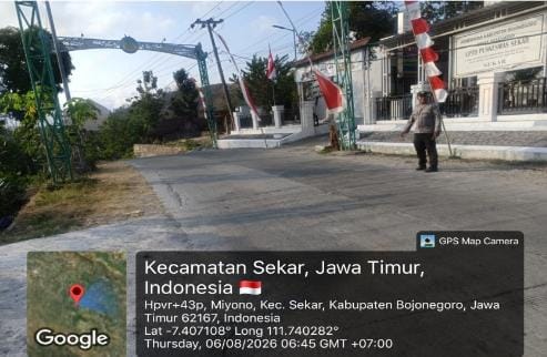 Ciptakan Kelancaran Lalu Lintas Pagi, Polsek Sekar Laksanakan Sapa Pagi