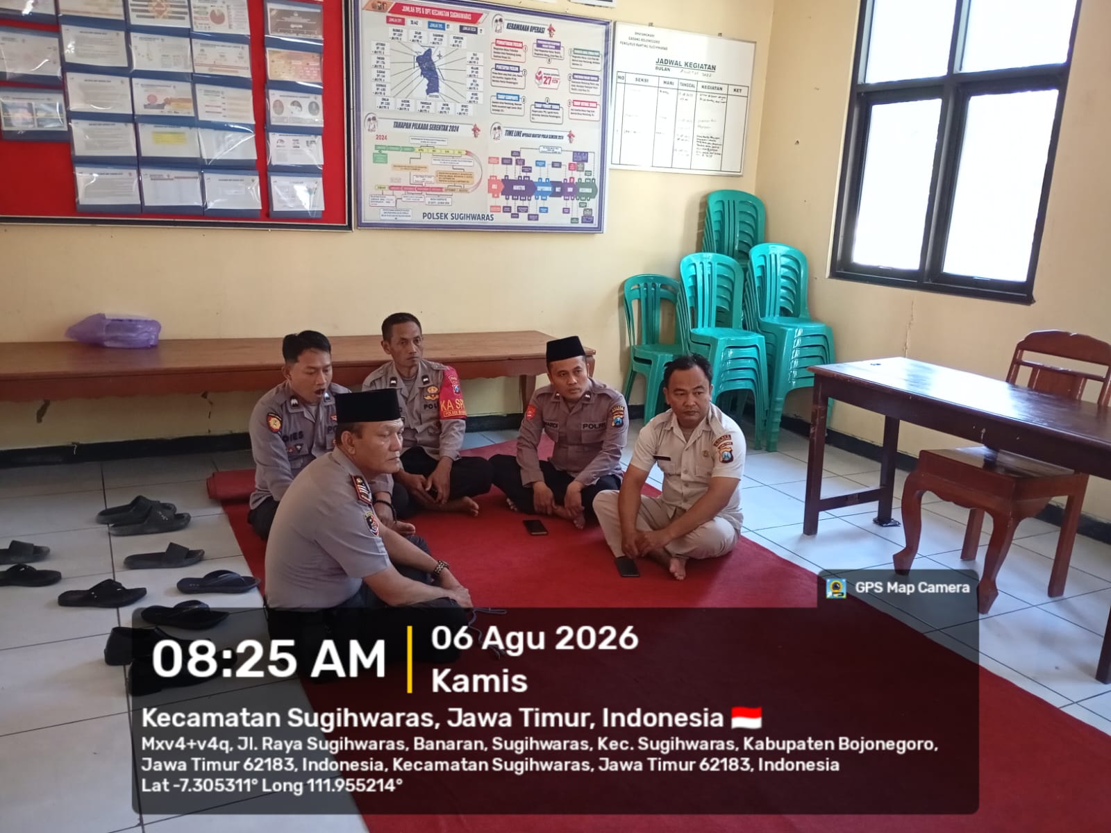 Polsek Sugihwaras Ikuti Zoom Binrohtal Bersama Polres Bojonegoro