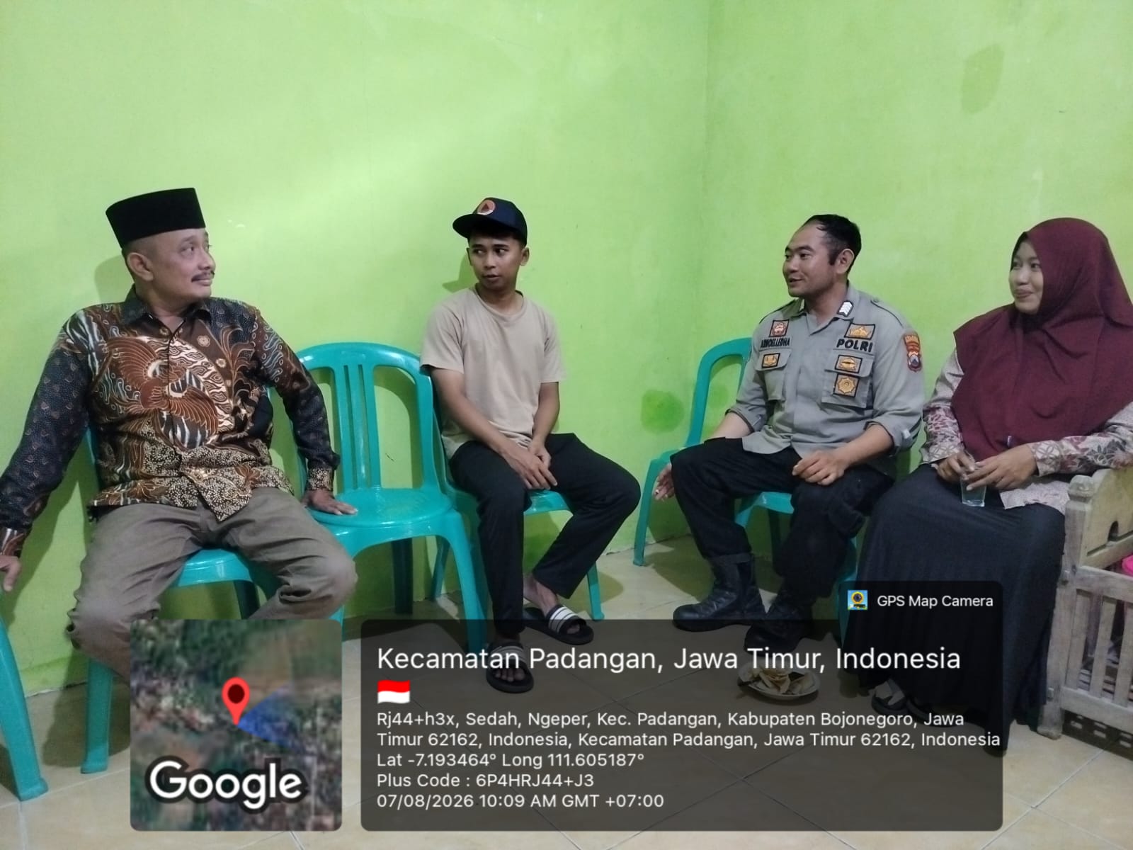Polsek Padangan Laksanakan Patroli Dialogis, Sampaikan Imbauan Kamtibmas