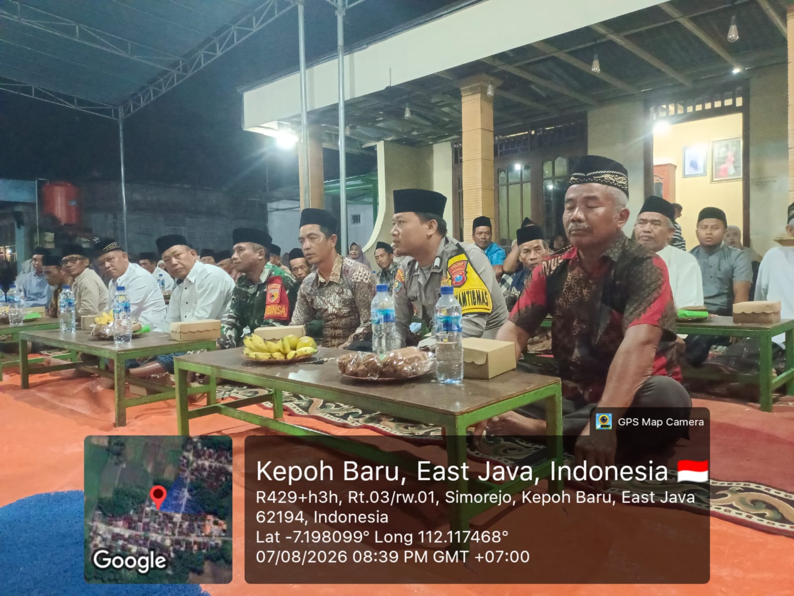 Polsek Kepohbaru Gelar Pengamanan Pengajian Umum di Desa Simorejo