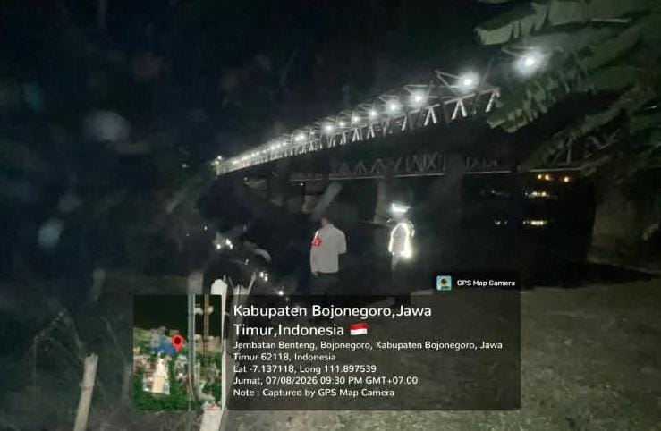 Tindak Lanjuti Aduan Masyarakat, Polsek Bojonegoro Kota Cek Dugaan Praktik Setrum Ikan di Bengawan Solo