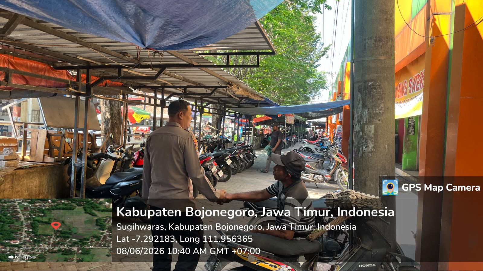 Patroli Sapa Siang Polsek Sugihwaras guna antisipasi gangguan Kamtibmas
