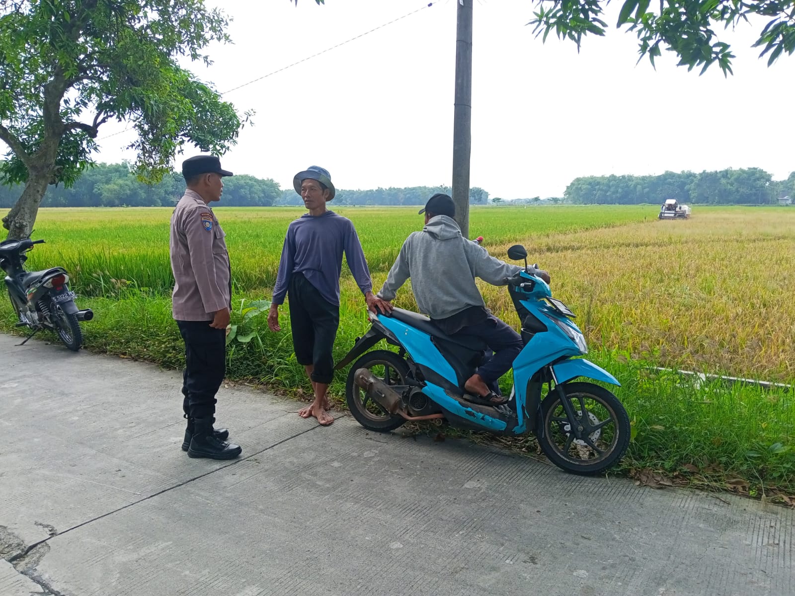 Polsek Kanor Tingkatkan Patroli Persawahan