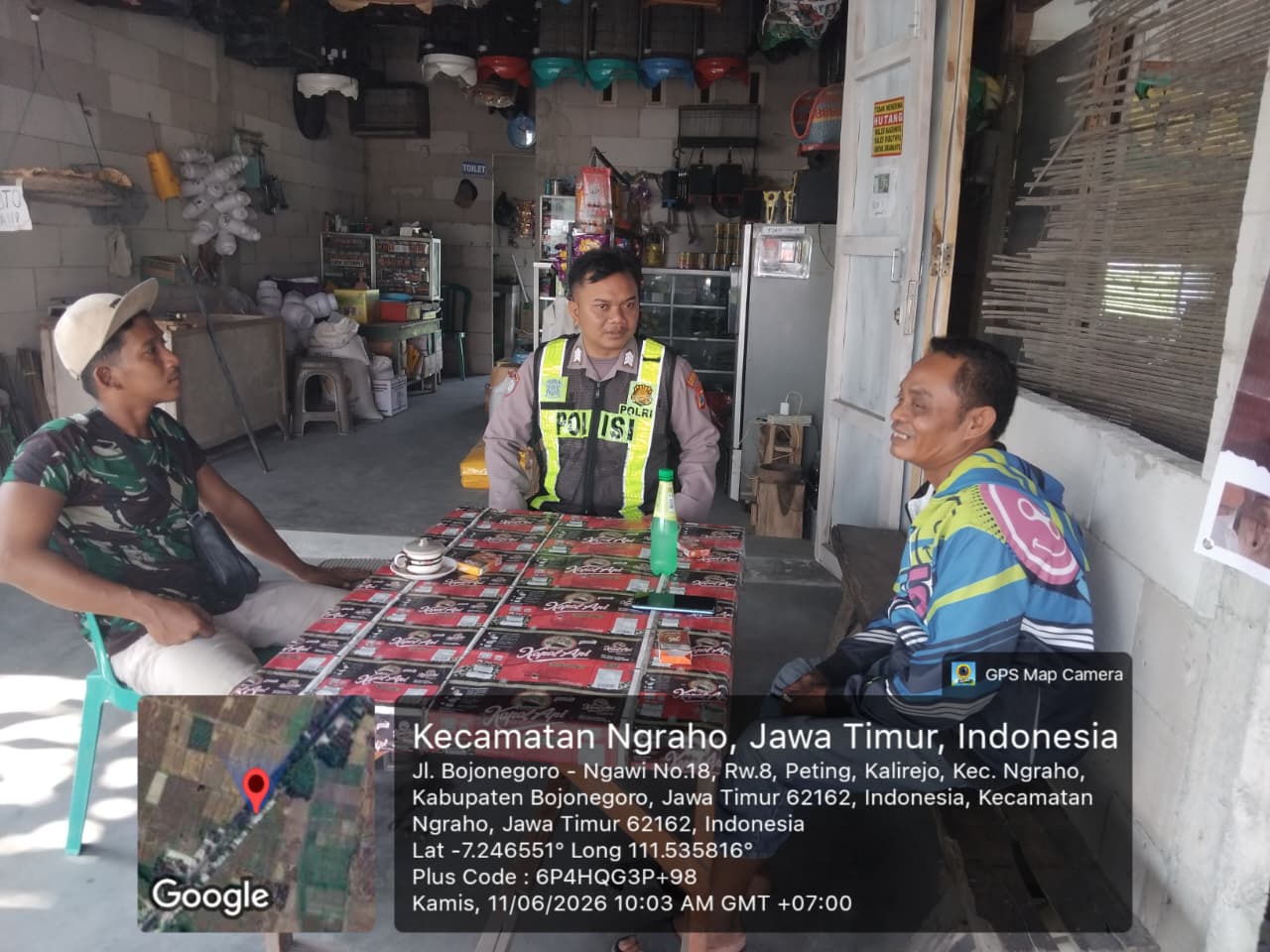 Polsek Ngraho Himbau Masyarakat untuk menjaga Kamtibmas di lingkungan masyarakat