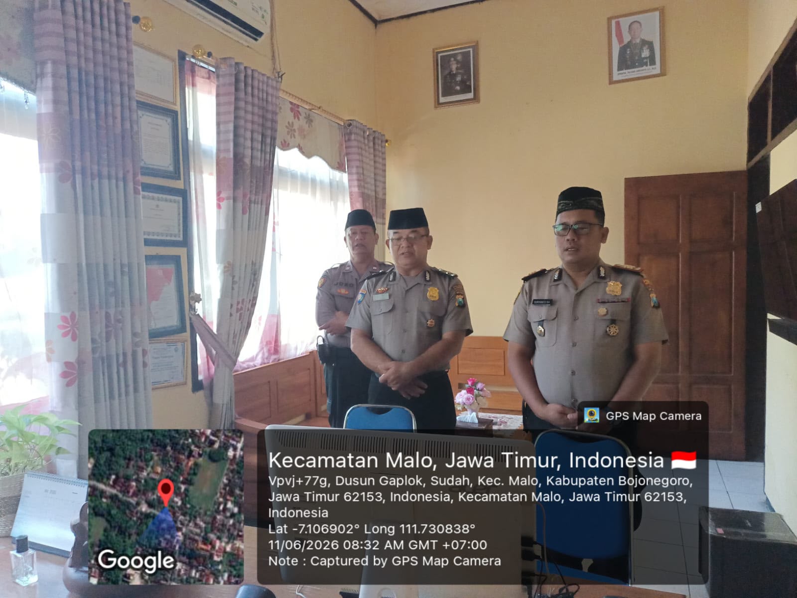 TINGKATKAN KETAQWAAN POLSEK MALO MENGIKUTI BINROHTAL MELALUI ZOOM MEETING