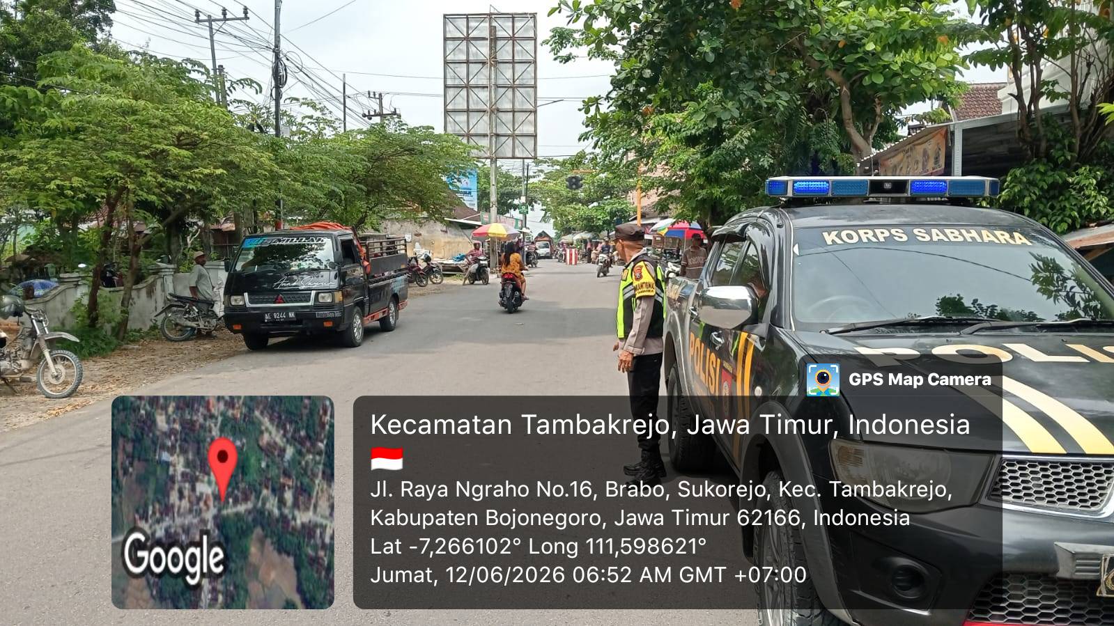 Cegah laka lantas Polsek Tambakrejo laksanakan pengaturan Pagi di jalur padat kendaraan
