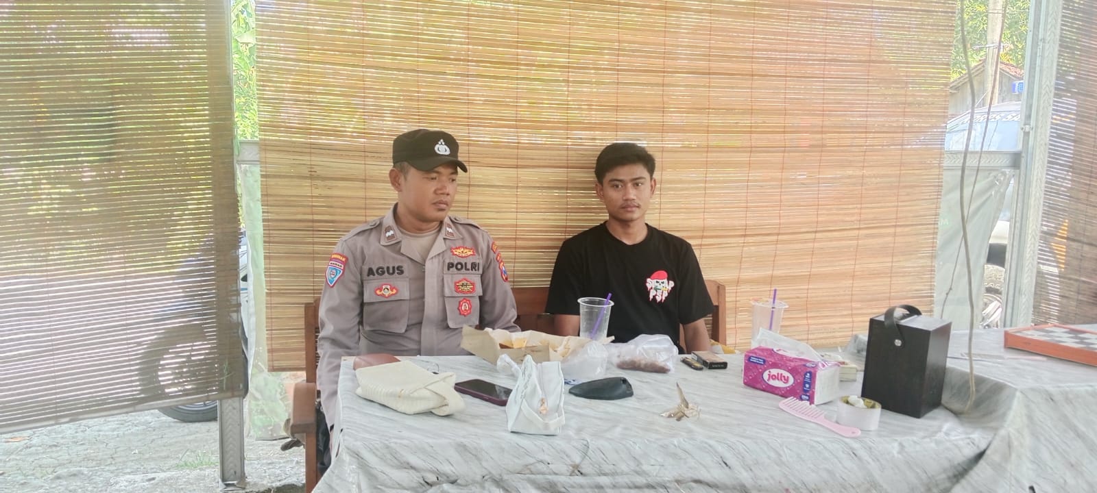 Cangkrukan Berikan pesan Waspada Terhadap Curanmor