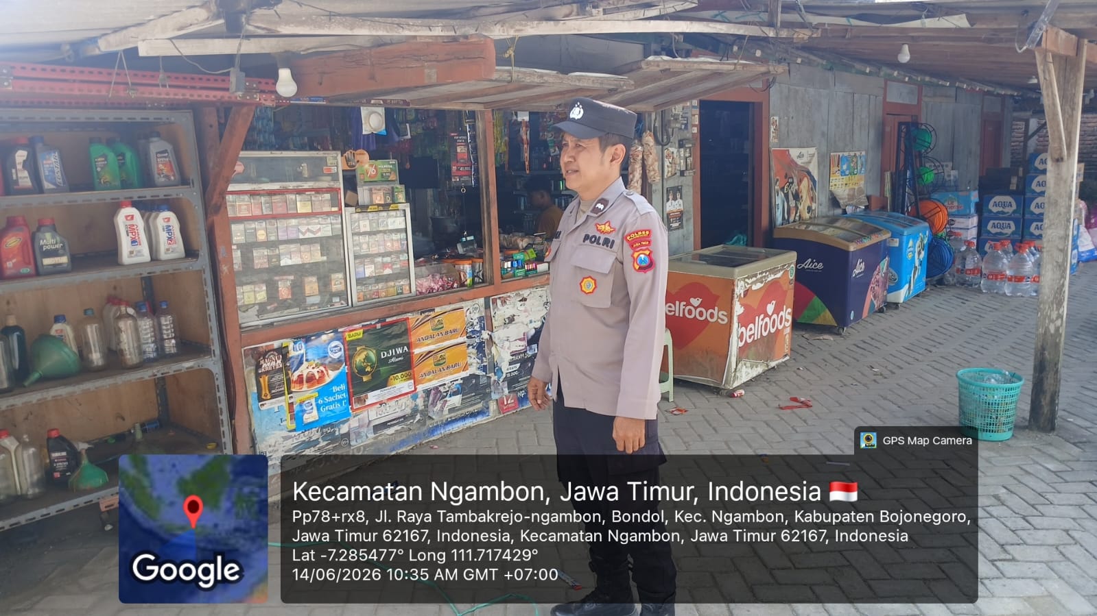 Antisipasi Gangguan Kamtibmas, Anggota Polsek Ngambon Melaksanakan Patroli sapa siang Di Wilayah Ngambon
