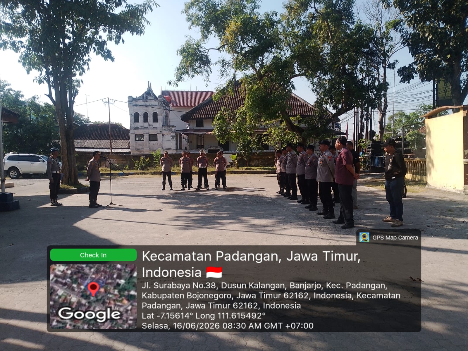 Polsek Padangan Gelar Apel Siaga Libur Tahun Baru Islam 1 Muharram 1448/2026