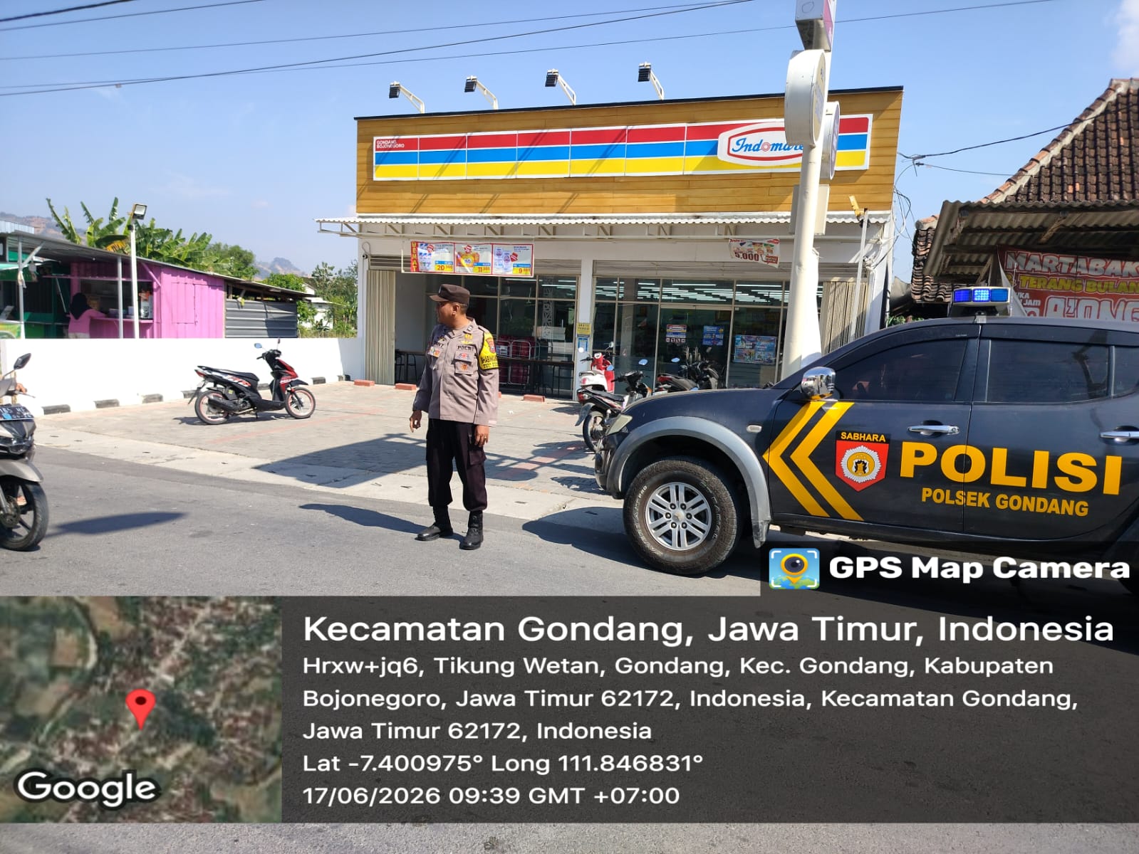 Antisipasi Gangguan Kamtibmas, Anggota Polsek Gondang Melaksanakan Patroli sapa siang Di Wilayah Kecamatan Gondang