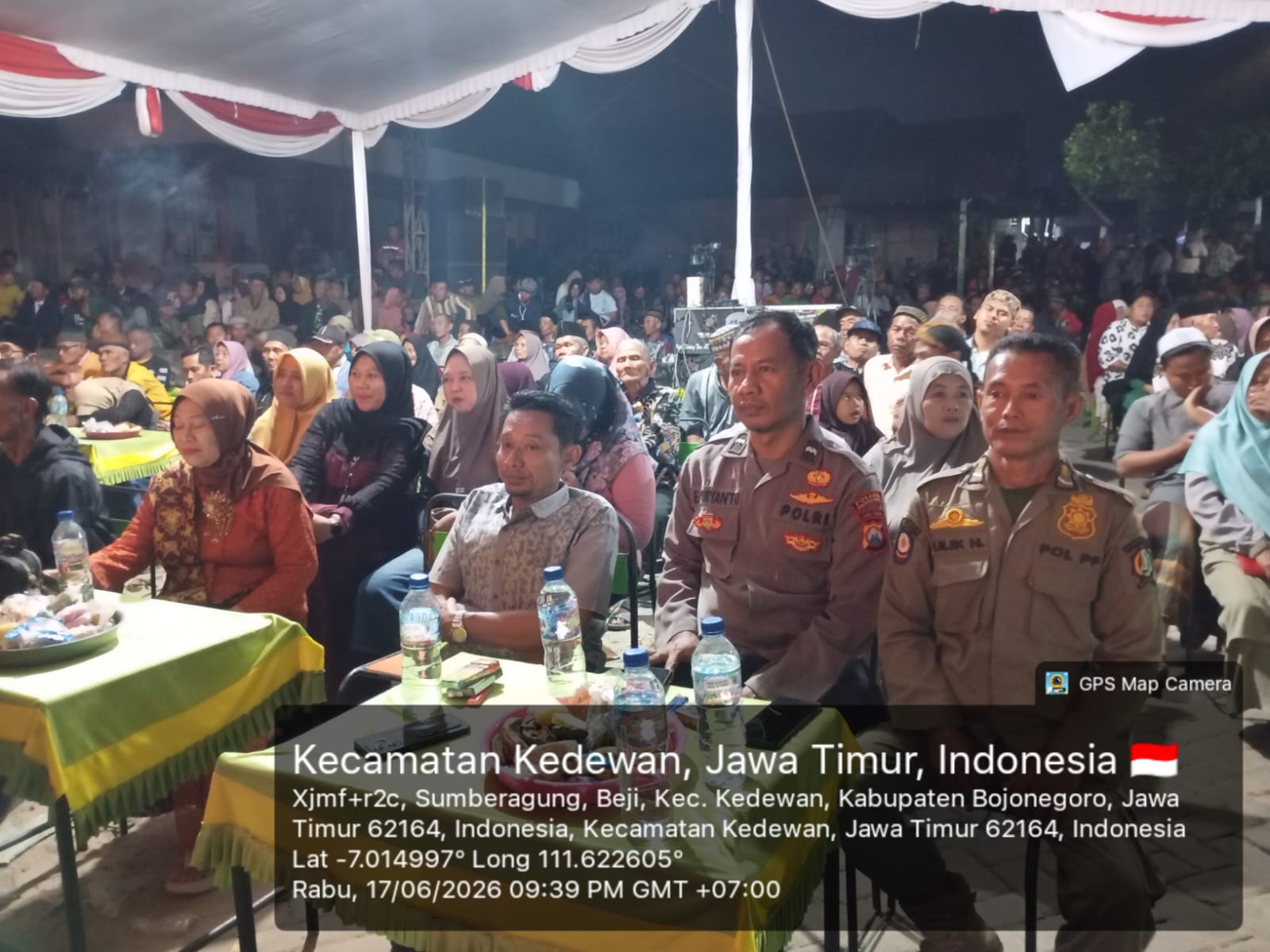 Polsek Kedewan Amankan Pagelaran Wayang Kulit Sedekah Bumi di Desa Beji
