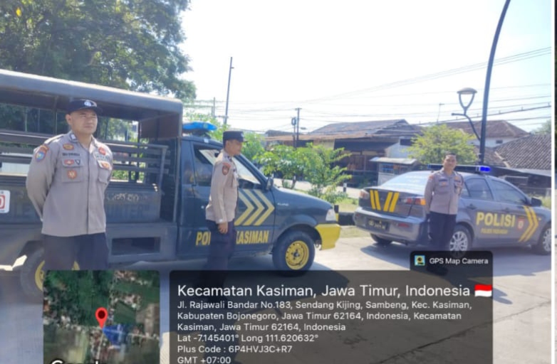 Tingkatkan Situasi Kamtibmas di Wilayah Bojonegoro, Polsek Padangan Laksanakan Patroli Bersinggungan