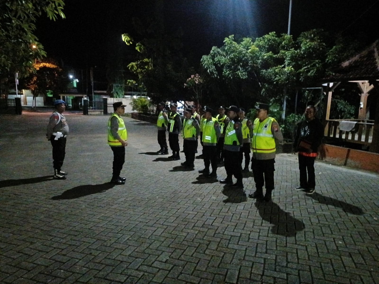Polsek Rayon 6 Gelar Apel Siaga Amankan Pengesahan PSHT di Mako Polsek Dander
