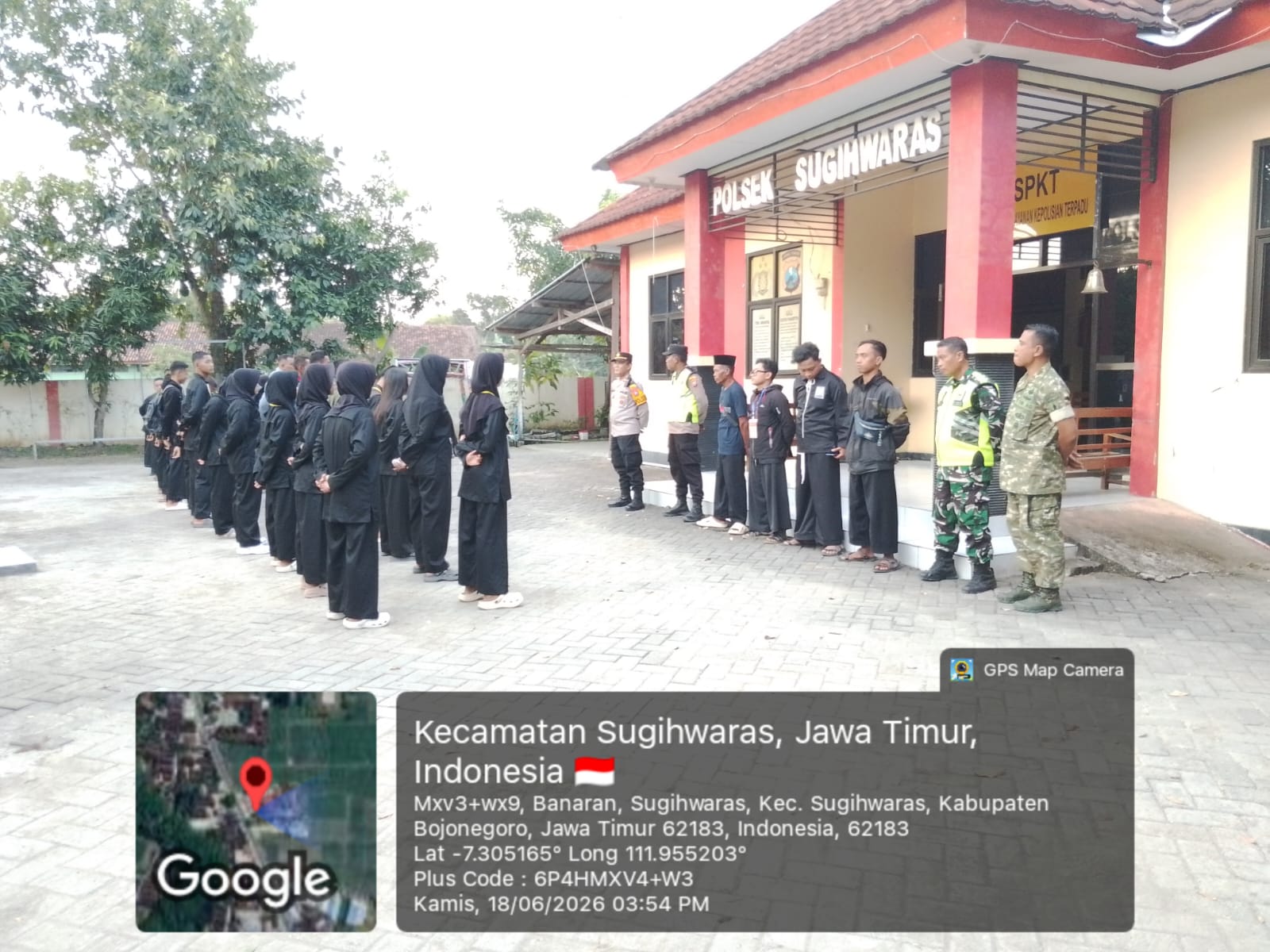 Apel Pengamanan dan Pengawalan Calon Warga Baru PSHT Ranting Sugihwaras ke Gedung Puslat Plesungan