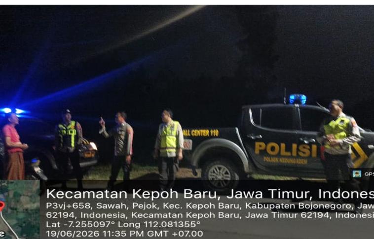 Antisipasi Perkelahian Antar Perguruan Silat dan Gangguan Kamtibmas Polsek Kedungadem laksanakan Patroli BirukanBojonegoro