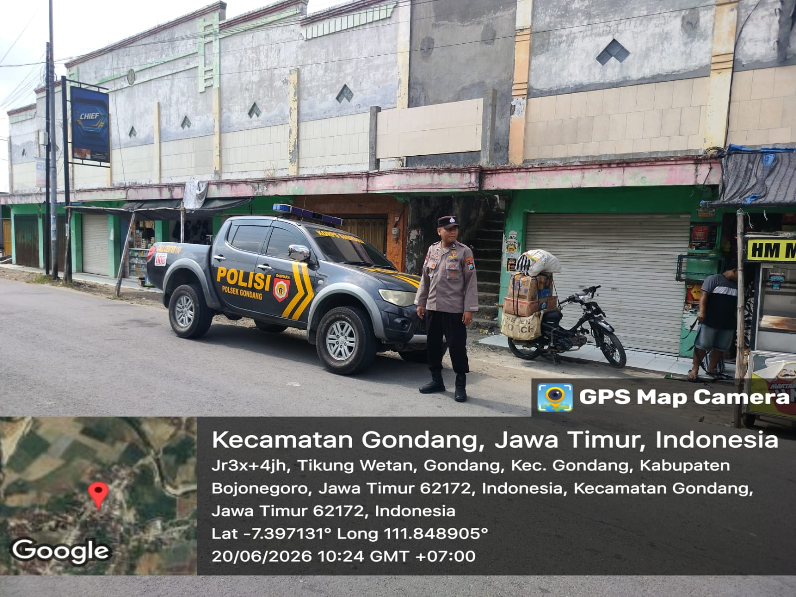 Antisipasi Gangguan Kamtibmas, Anggota Polsek Gondang Melaksanakan Patroli sapa siang Di Wilayah Kecamatan Gondang