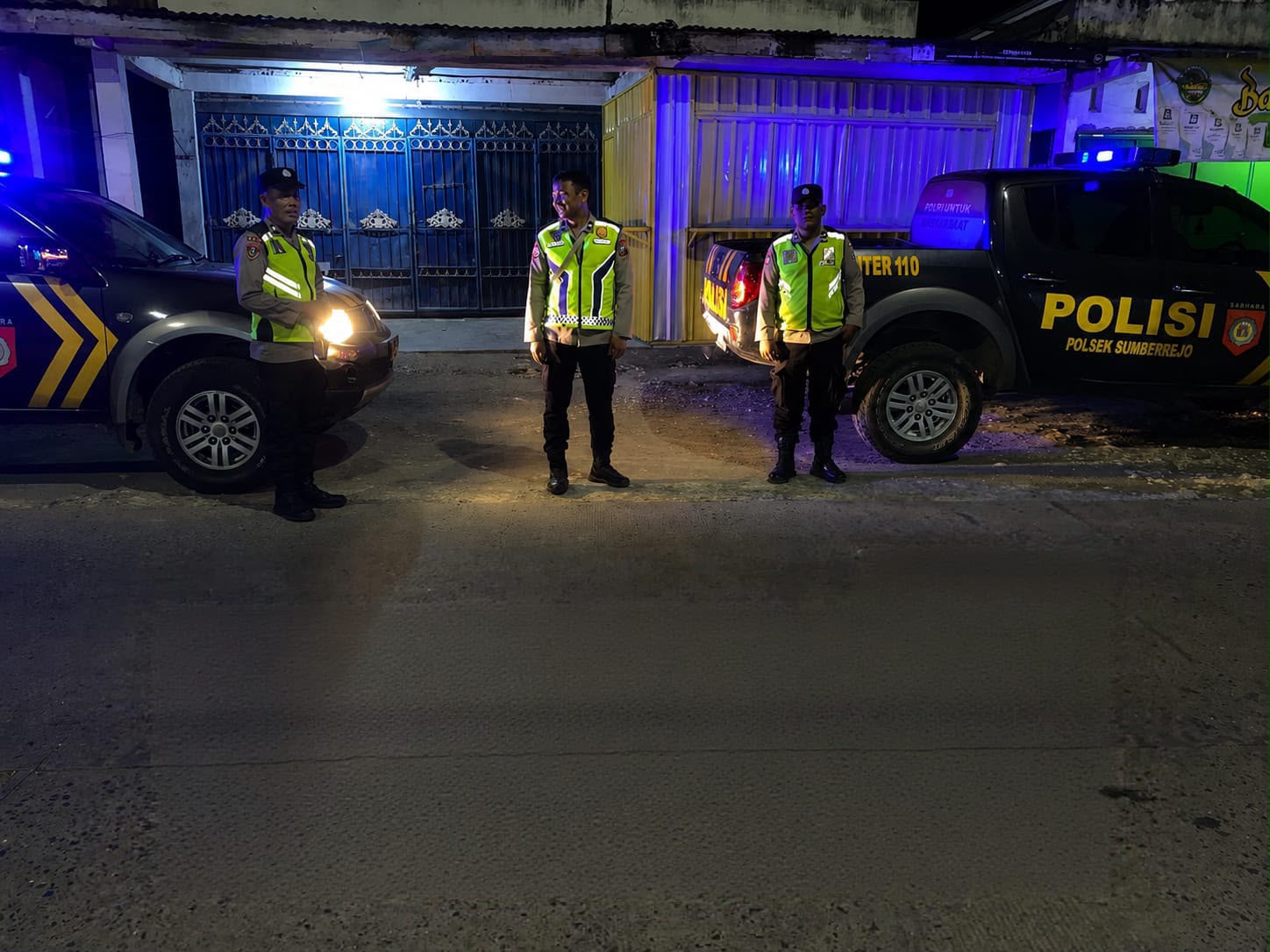 Antisipasi 3 C Malam Hari, Polsek Sumberrejo Gelar Patroli Bersinggungan Dengan Polsek Kanor*