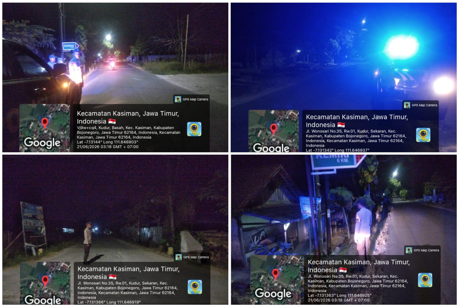Polsek Kasiman Tingkatkan Patroli Malam Minggu Dan Dini Hari