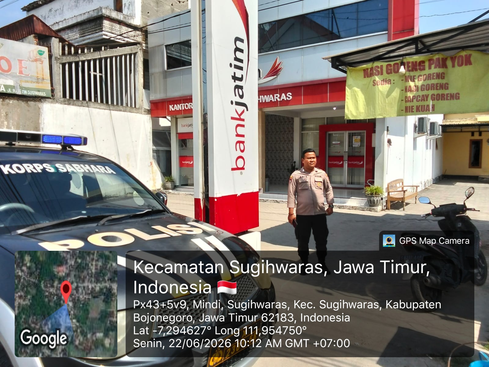 Patroli Sapa Siang Polsek Sugihwaras guna antisipasi gangguan Kamtibmas