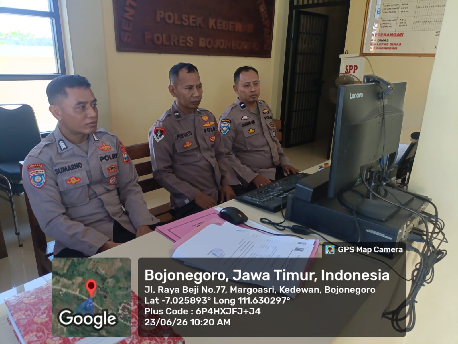 Sambut HUT Bhayangkara ke-80, Jajaran Polres Bojonegoro (Polsek Kedewan) Ikuti Zoom Dialog Kebangsaan Serentak Mabes Polri