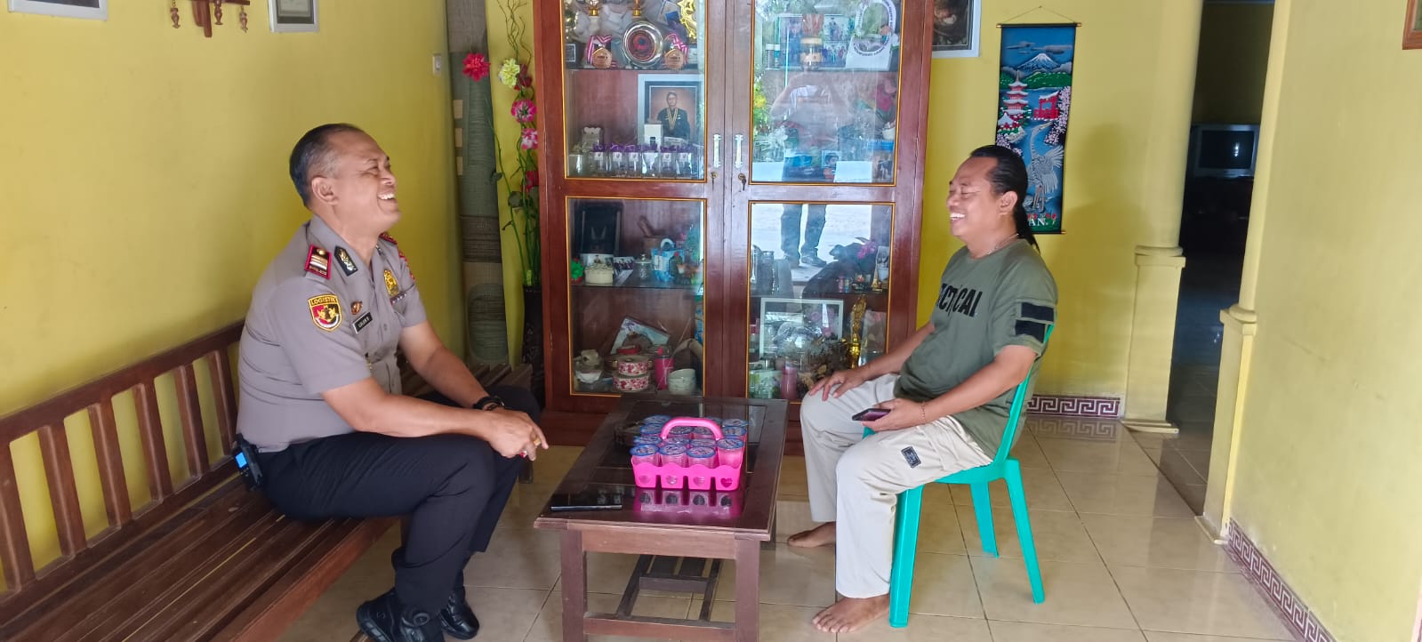 Kapolsek Balen laksanakan giat Sambang Desa