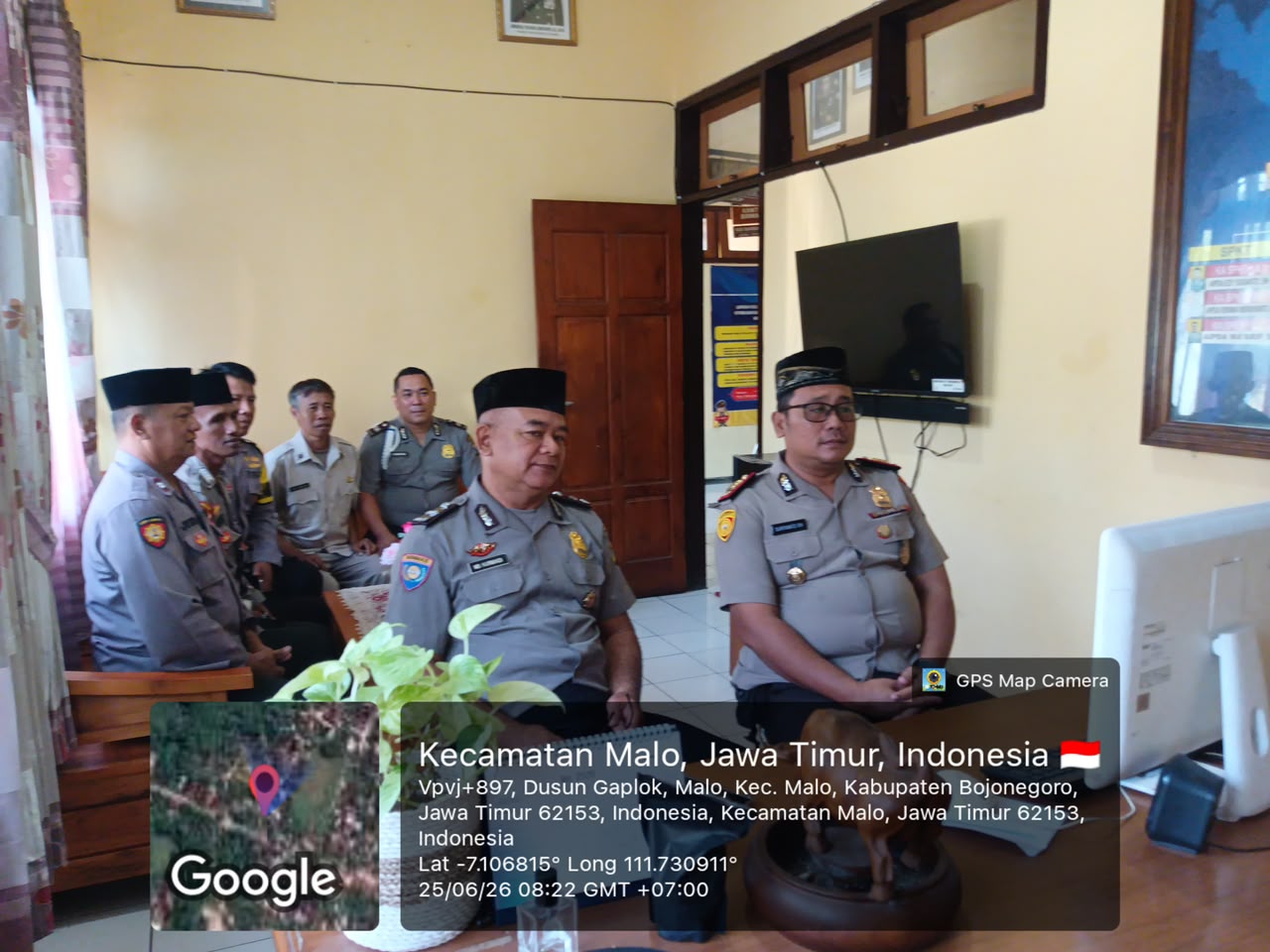 Melalui Zoom Binrohtal jajaran Polres, Polsek Malo Tingkatkan Keimanan Dan Ketaqwaan Personelnya