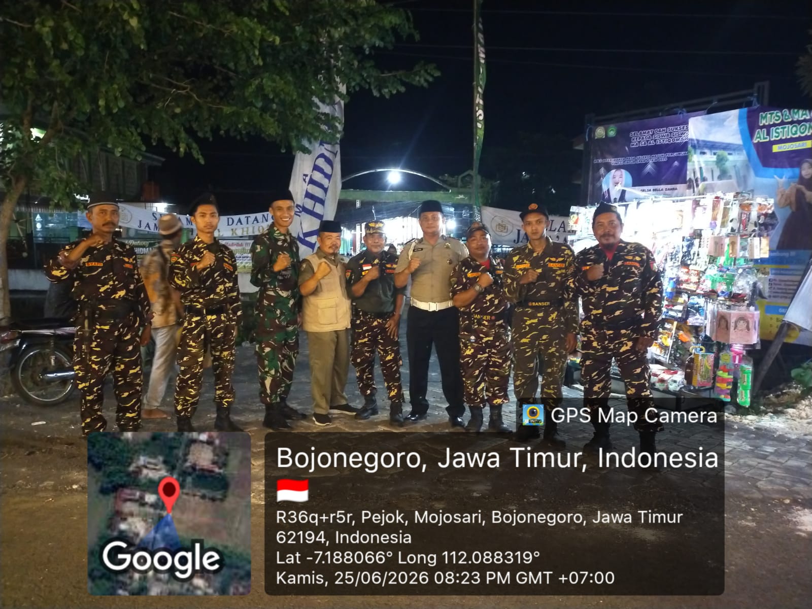 Polsek Kepohbaru Gelar Pengamanan Pengajian Umum di Desa Mojosari