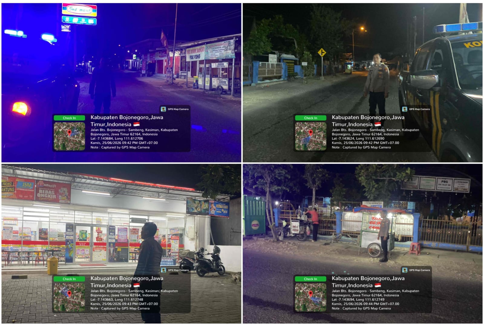 Polsek Kasiman Tingkatkan Patroli Malam Dan Dini Hari*