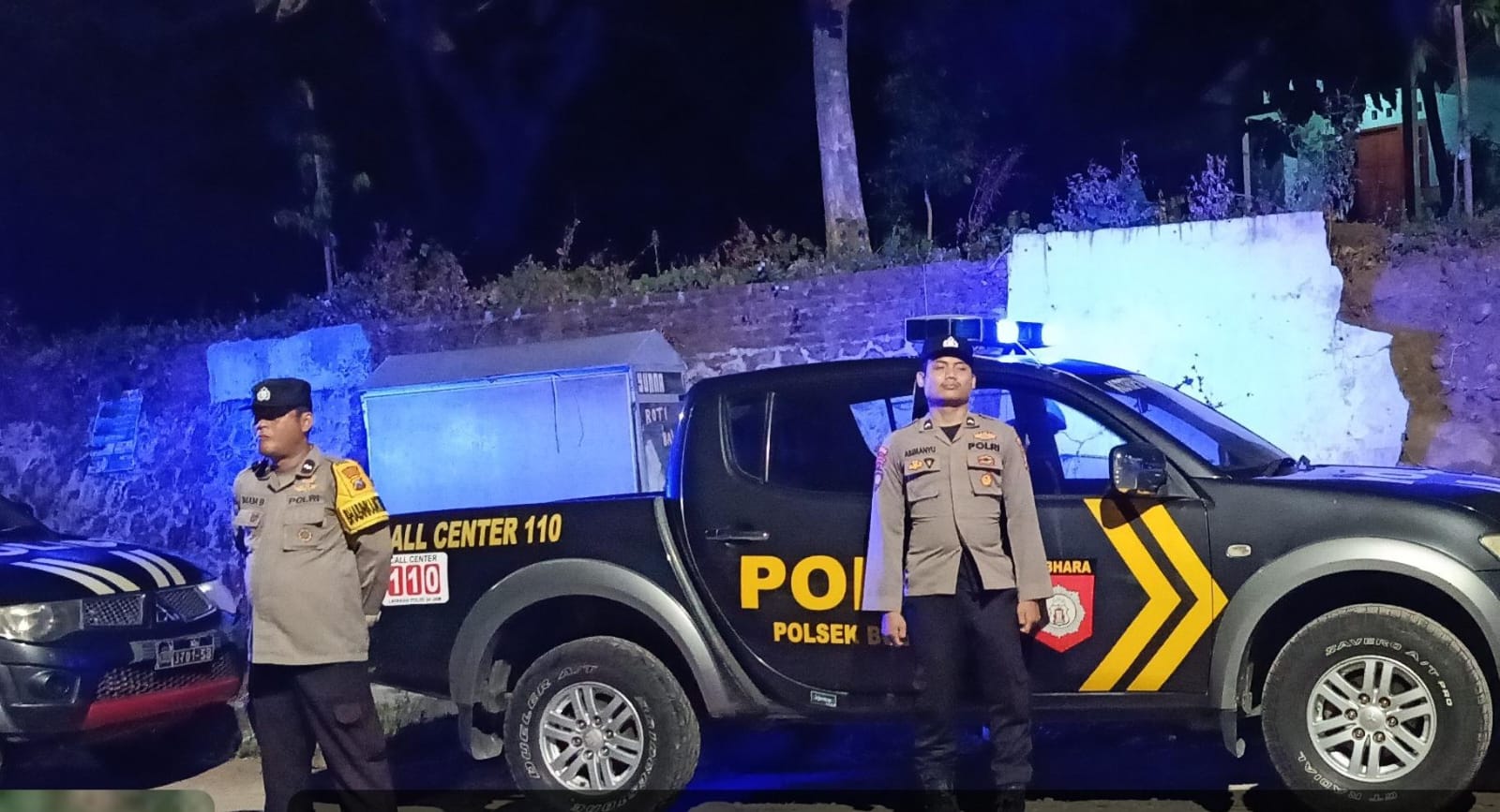 Polsek Sekar - Gondang Laksanakan Patroli Bersinggungan