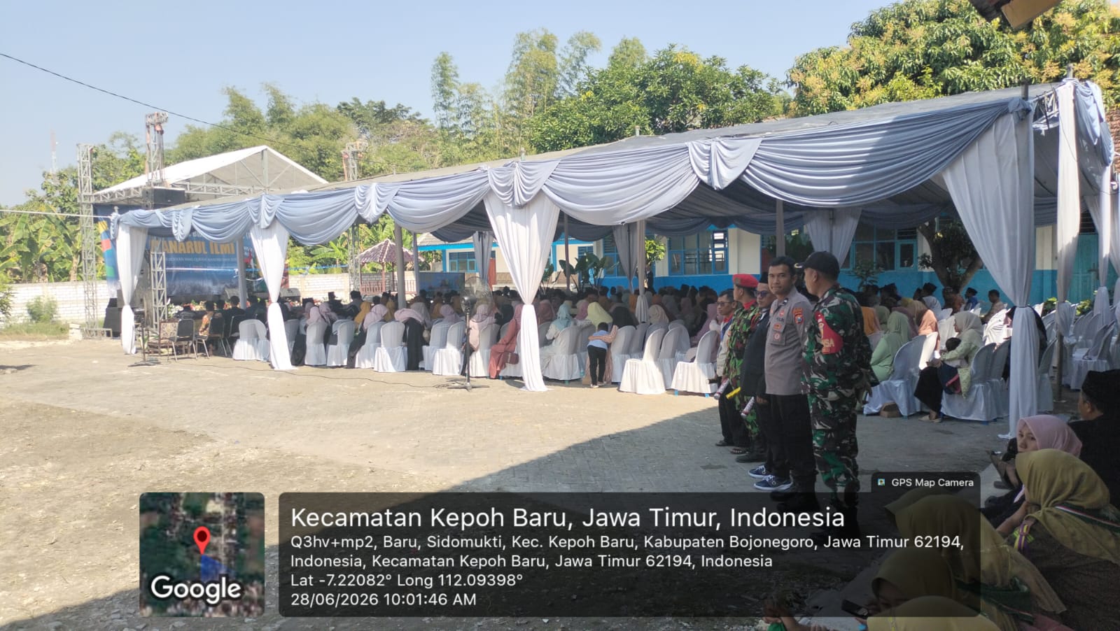 Polsek Kepohbaru Amankan Grand Opening Muhammadiyah Boarding School di Desa Sidomukti