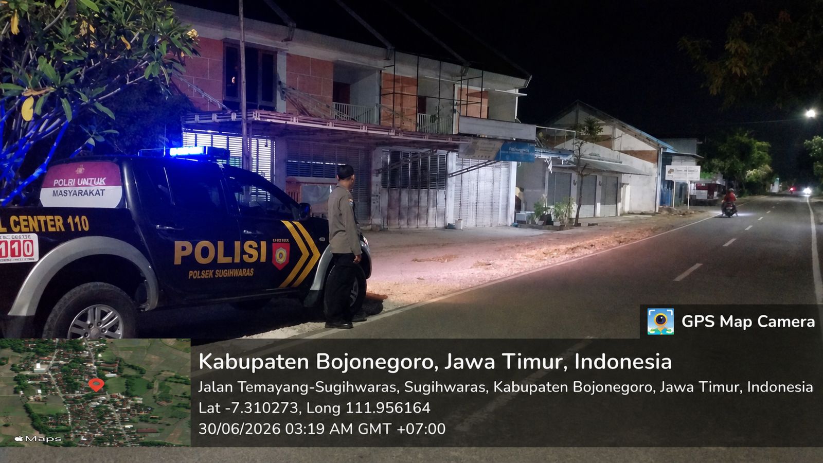 Polsek Sugihwaras Gelar Patroli Sapa Fajar Jaga Keamanan dan Ketertiban Masyarakat   