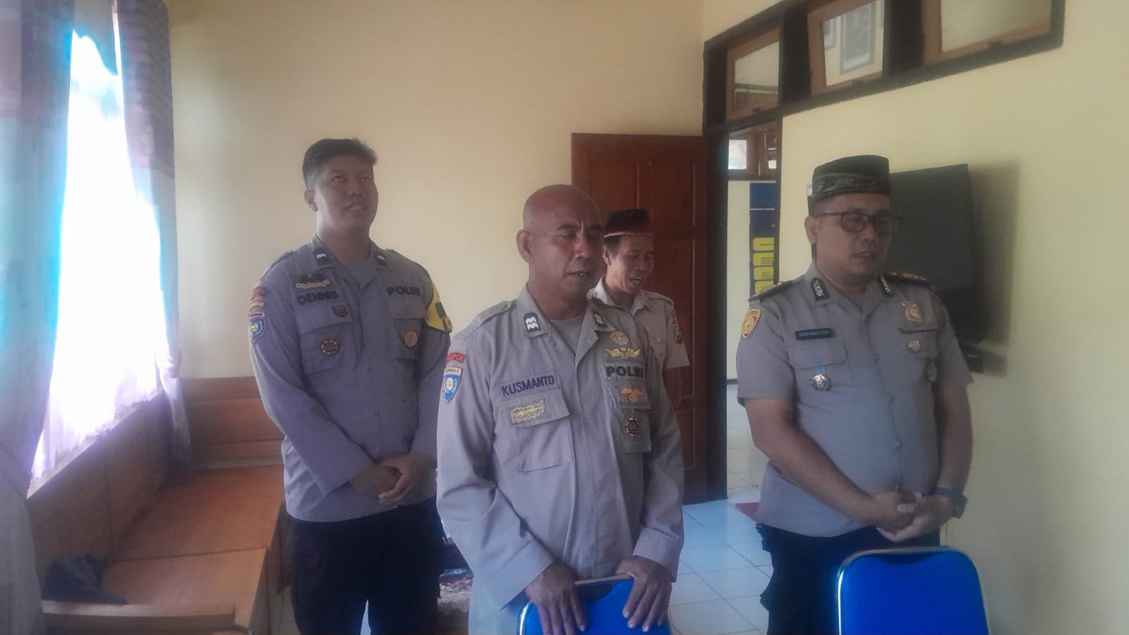 Melalui Zoom Binrohtal jajaran Polres, Polsek Malo Tingkatkan Keimanan Dan Ketaqwaan Personelnya