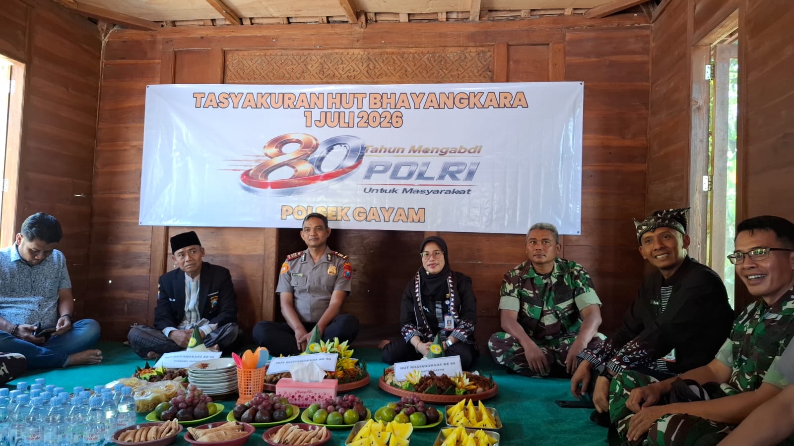 Polsek Gayam Gelar Tasyakuran Hari Bhayangkara ke - 80