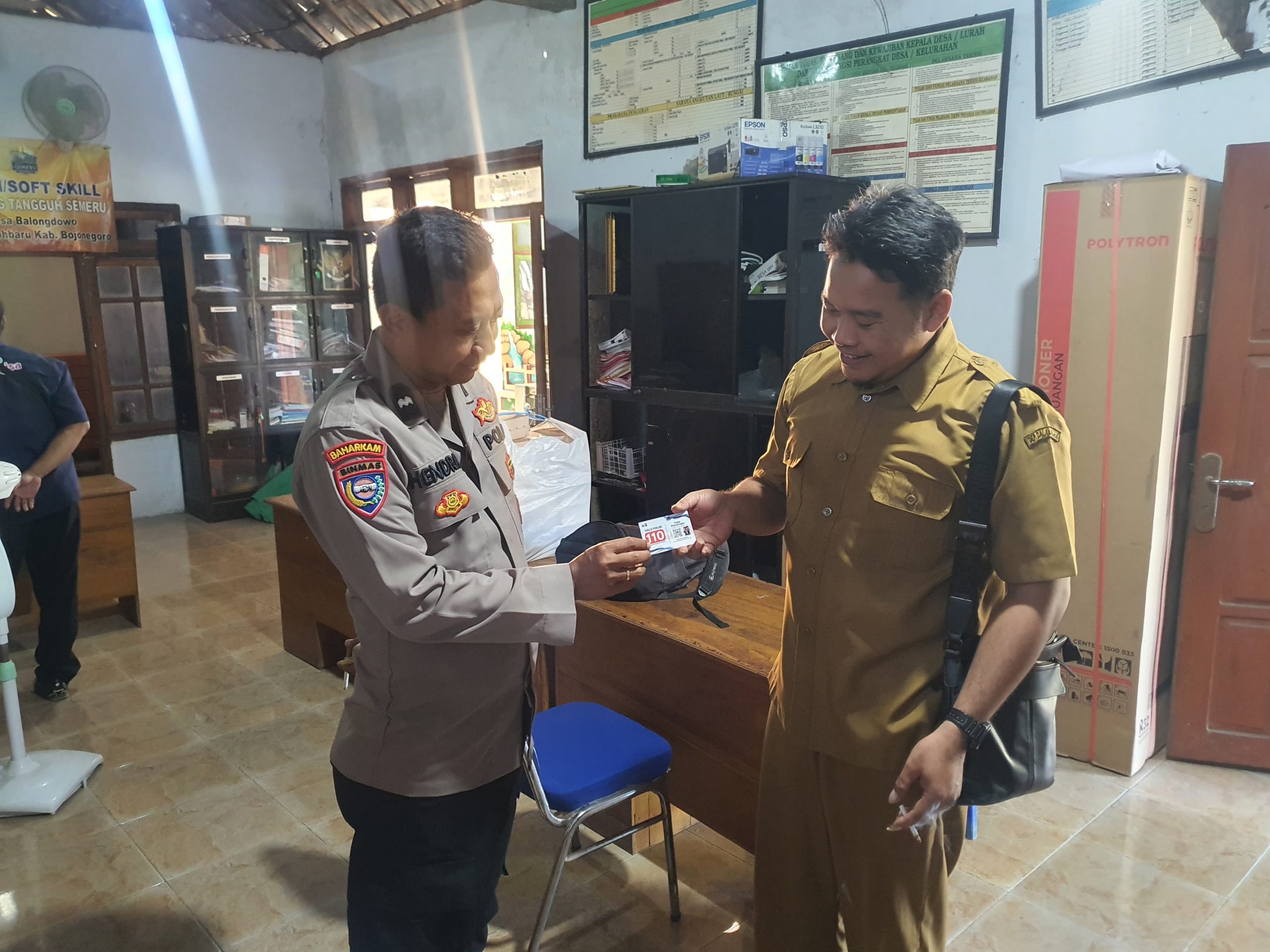 Polsek Kepohbaru Perkuat Pelayanan Publik melalui Sosialisasi Call Center 110