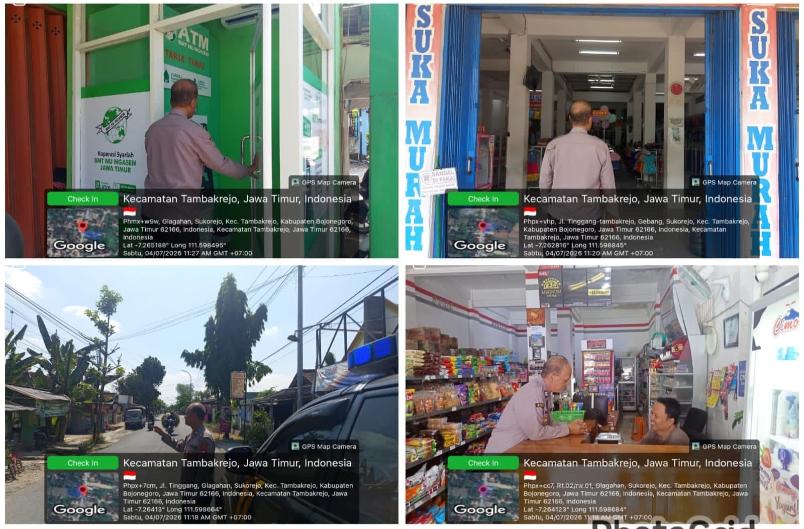 Cegah kriminal, Polsek Tambakrejo gelar Patroli