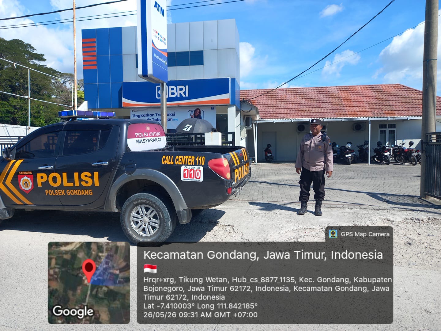 Antisipasi Gangguan Kamtibmas, Anggota Polsek Gondang Melaksanakan Patroli sapa siang Di Wilayah Kecamatan Gondang