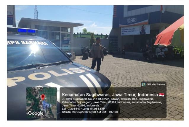Patroli Sapa Siang Polsek Sugihwaras guna antisipasi gangguan Kamtibmas