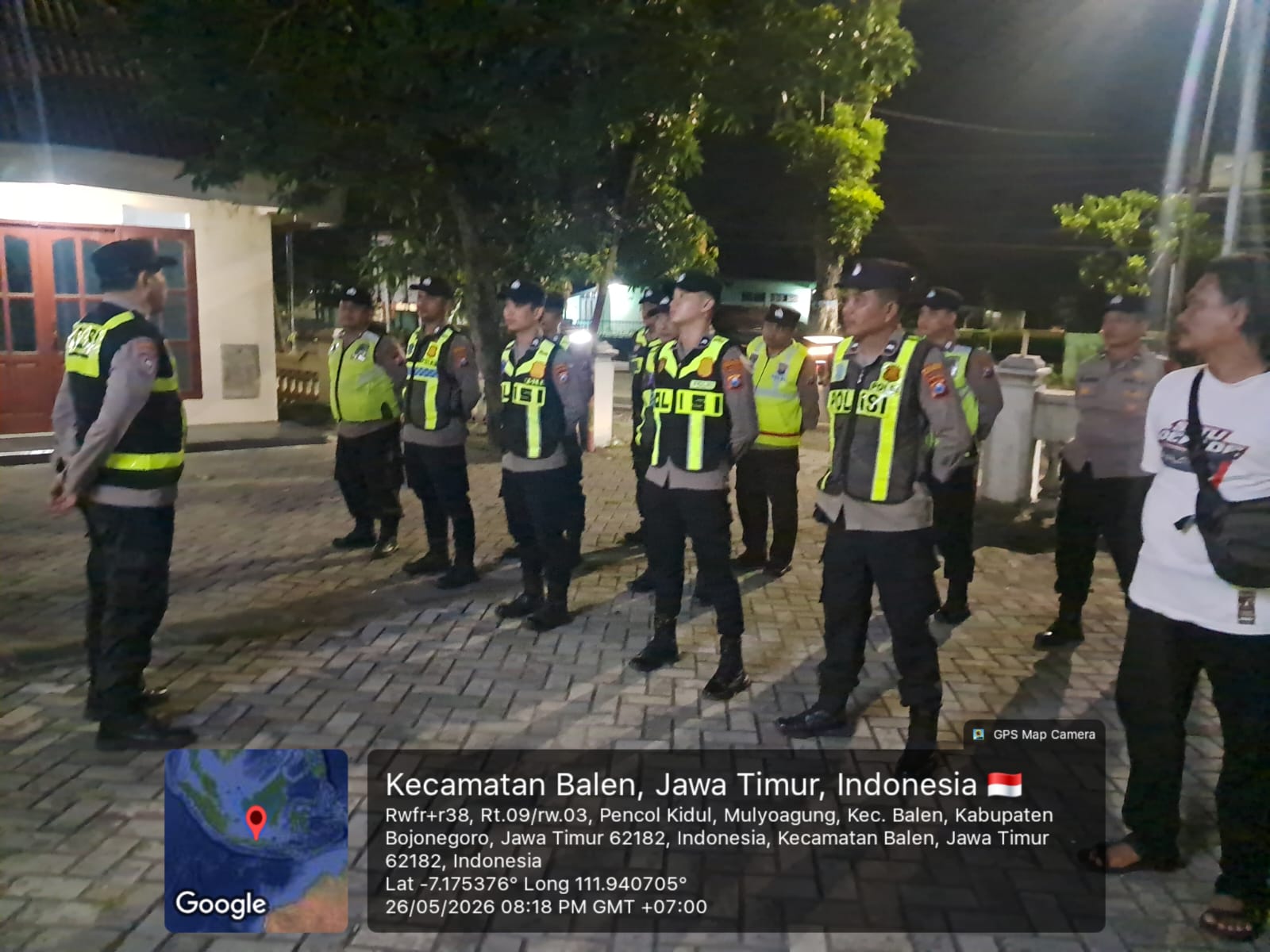 Polsek Balen gelar apel siaga pengamanan malam takbir Idul Adha 1447 H