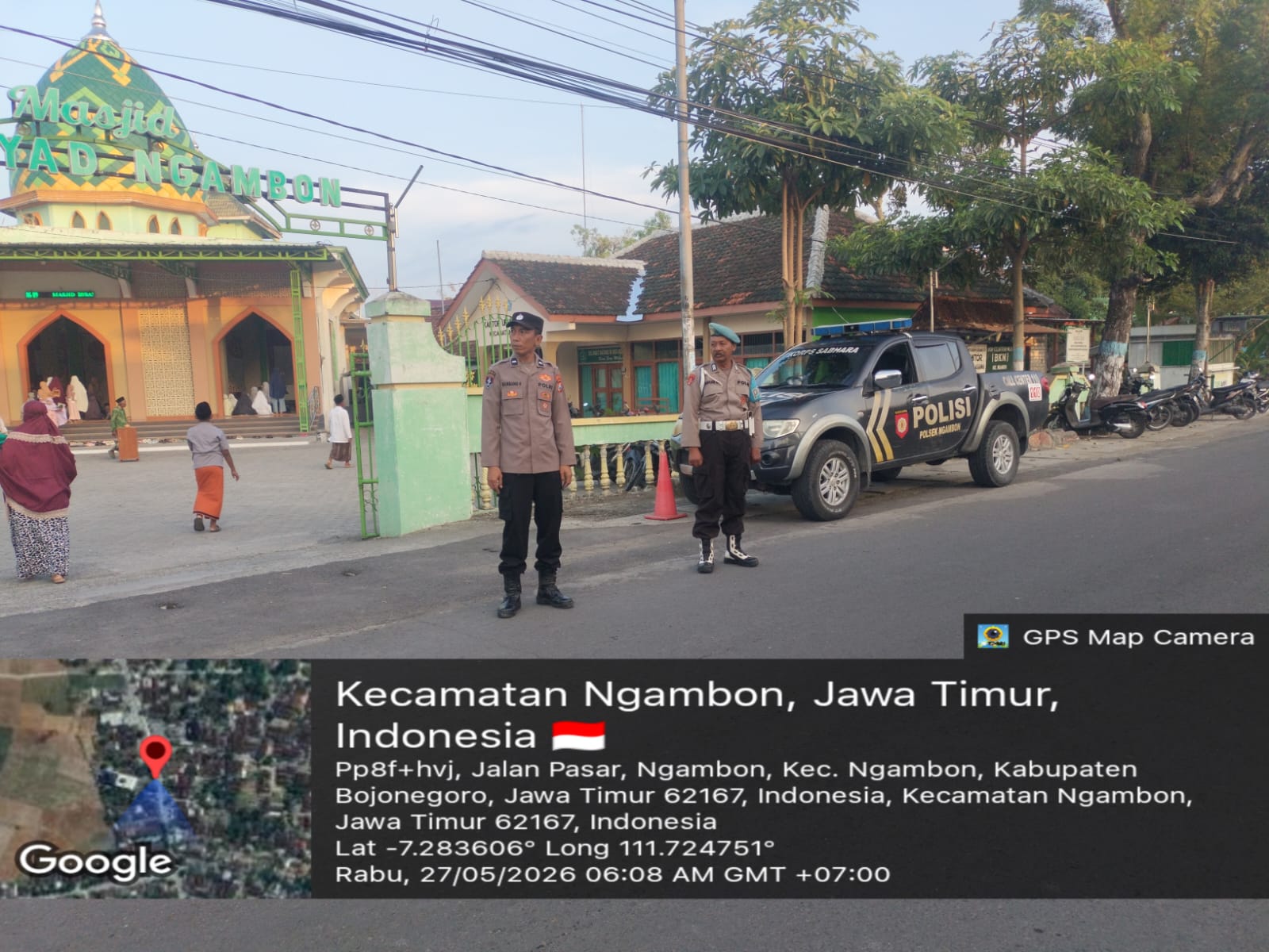 Persinil Polsek Ngambon laksanakan Pengamanan Sholat Idul Adha 1447 H di wilayah hukum polsek Ngambon