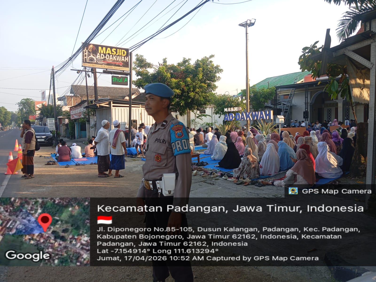 Polsek Padangan Laksanakan Pengamanan Sholat Idul Adha 1447 H