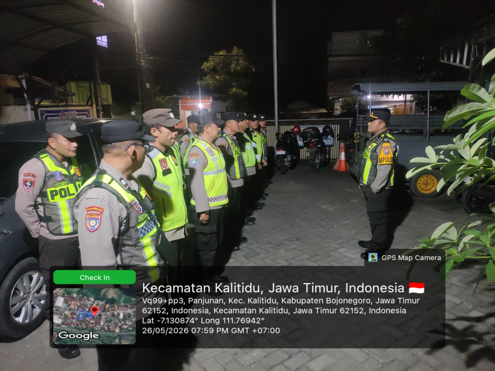 Antisipasi Gangguan Kamtibmas, Polsek Kalitidu Tingkatkan Patroli