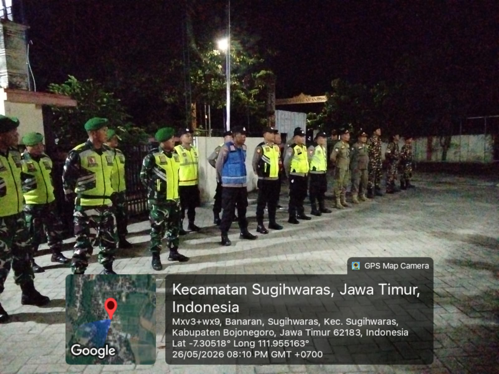 Polsek Sugihwaras Laksanakan Apel Gabungan Antisipasi Malam Takbir Idul Adha 1447 H