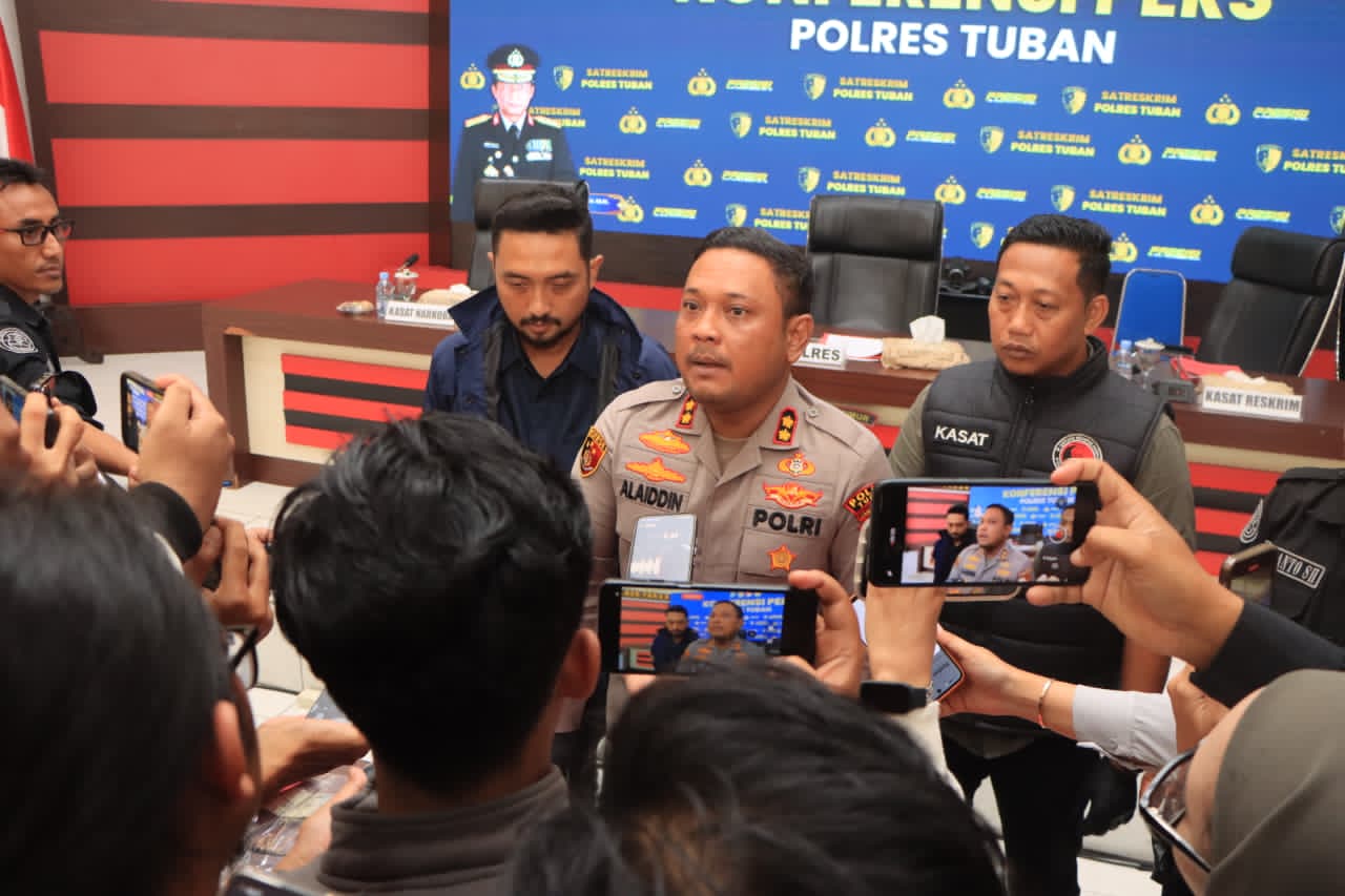 Polres Tuban Amankan Tersangka Komplotan Pencuri Sapi