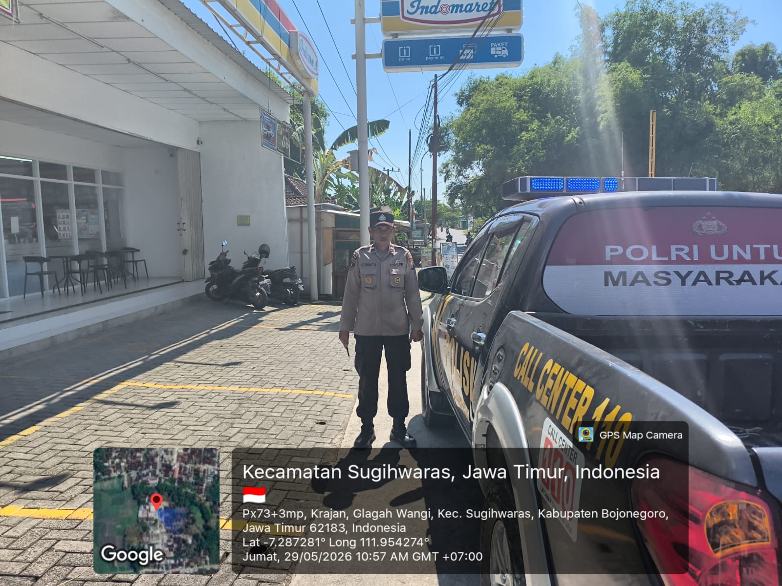 Patroli Sapa Siang Polsek Sugihwaras guna antisipasi gangguan Kamtibmas