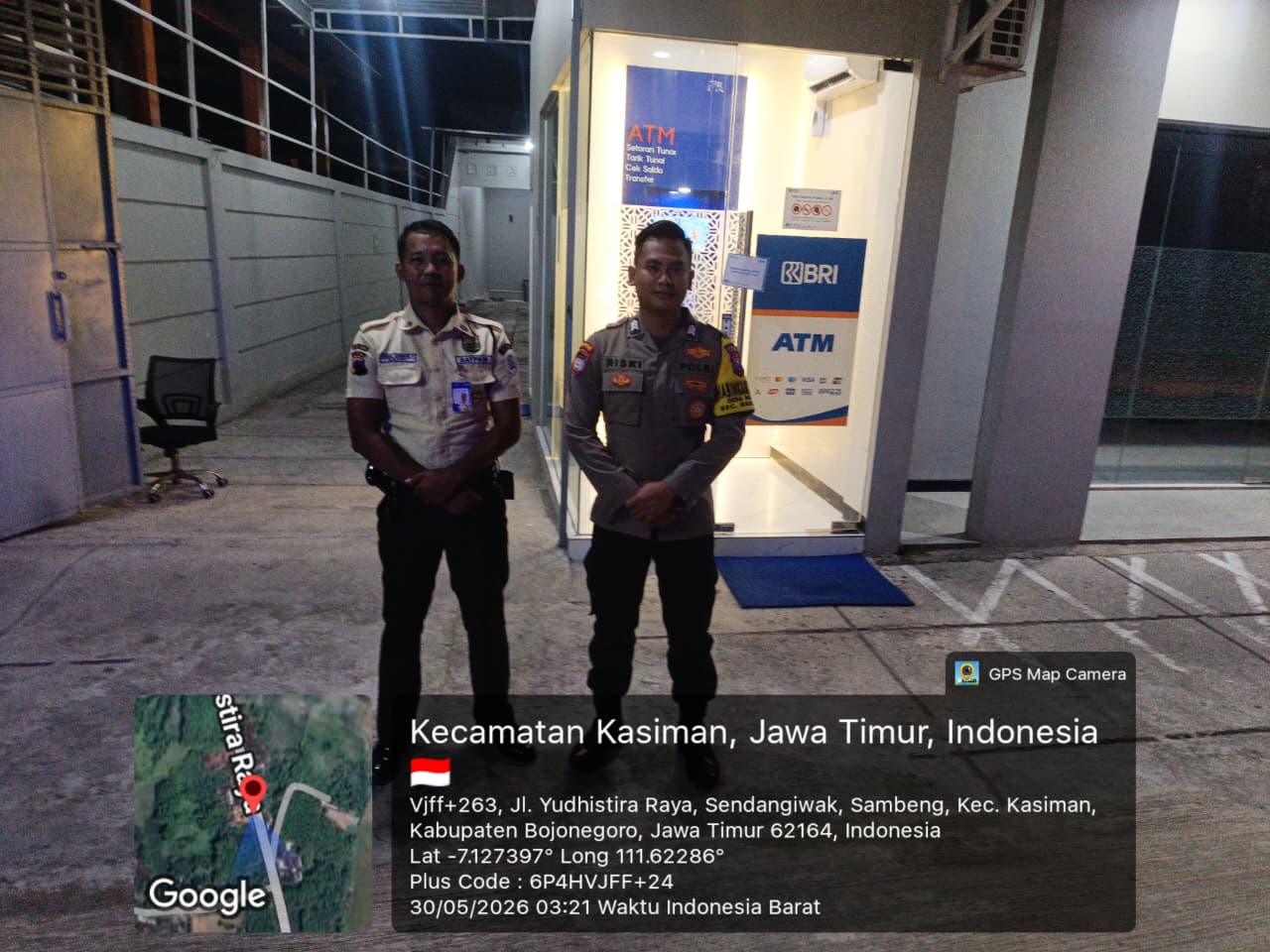 Anggota Polsek Kasiman Melaksanakan Patroli Sapa Fajar