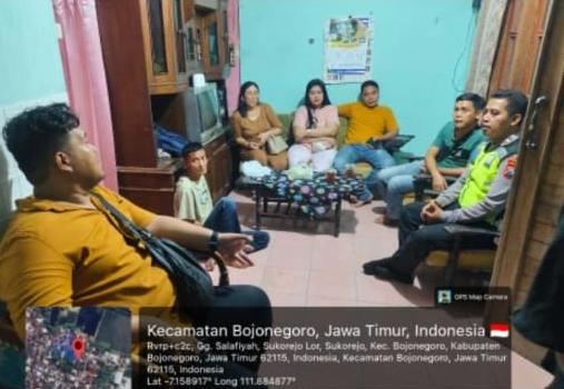 Polsek Bojonegoro Kota Tindak Lanjuti Aduan Warga Melalui Call Center 110 Terkait Kegaduhan di Sukorejo
