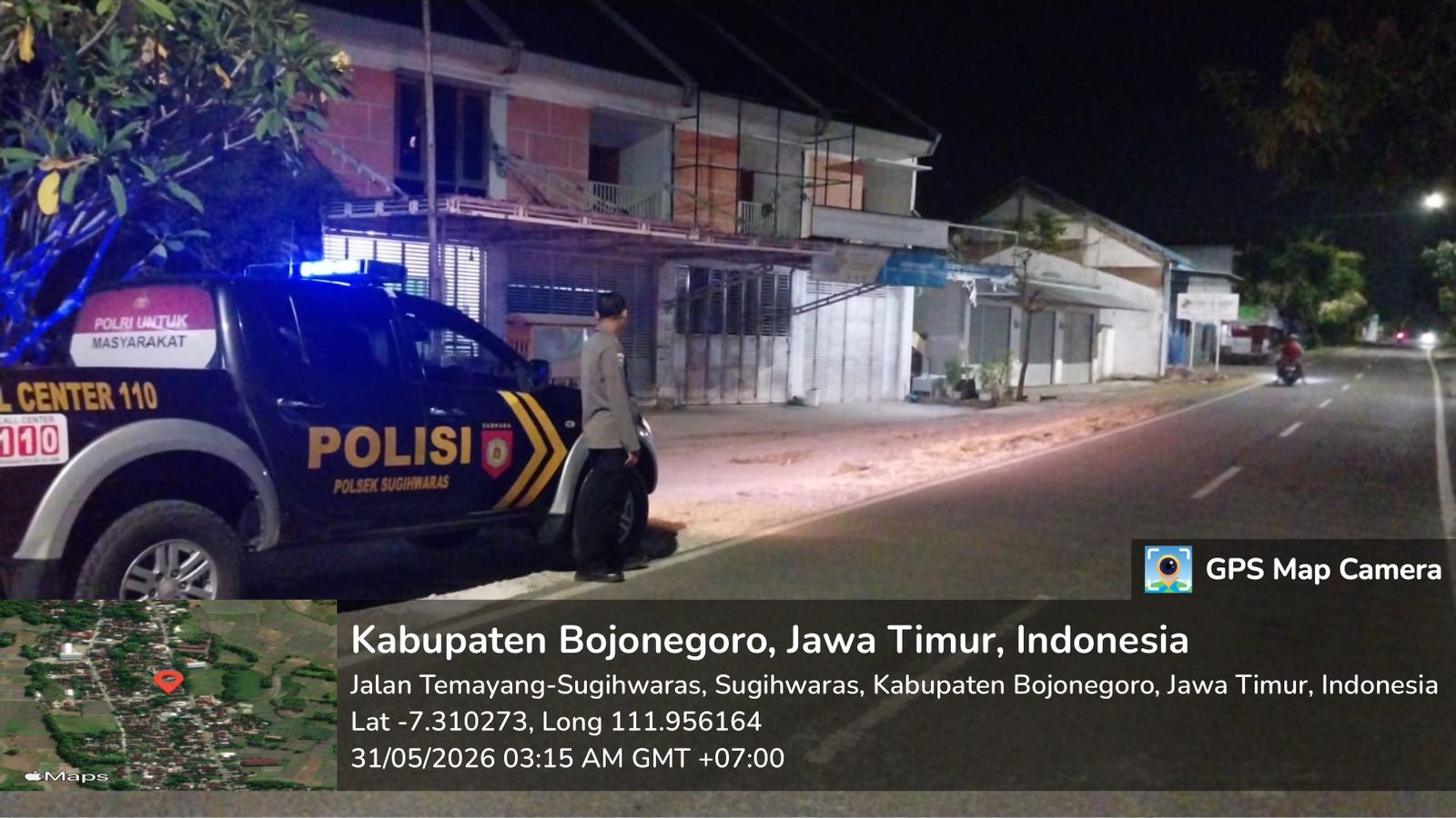 Polsek Sugihwaras Gelar Patroli Sapa Fajar Jaga Keamanan dan Ketertiban Masyarakat
