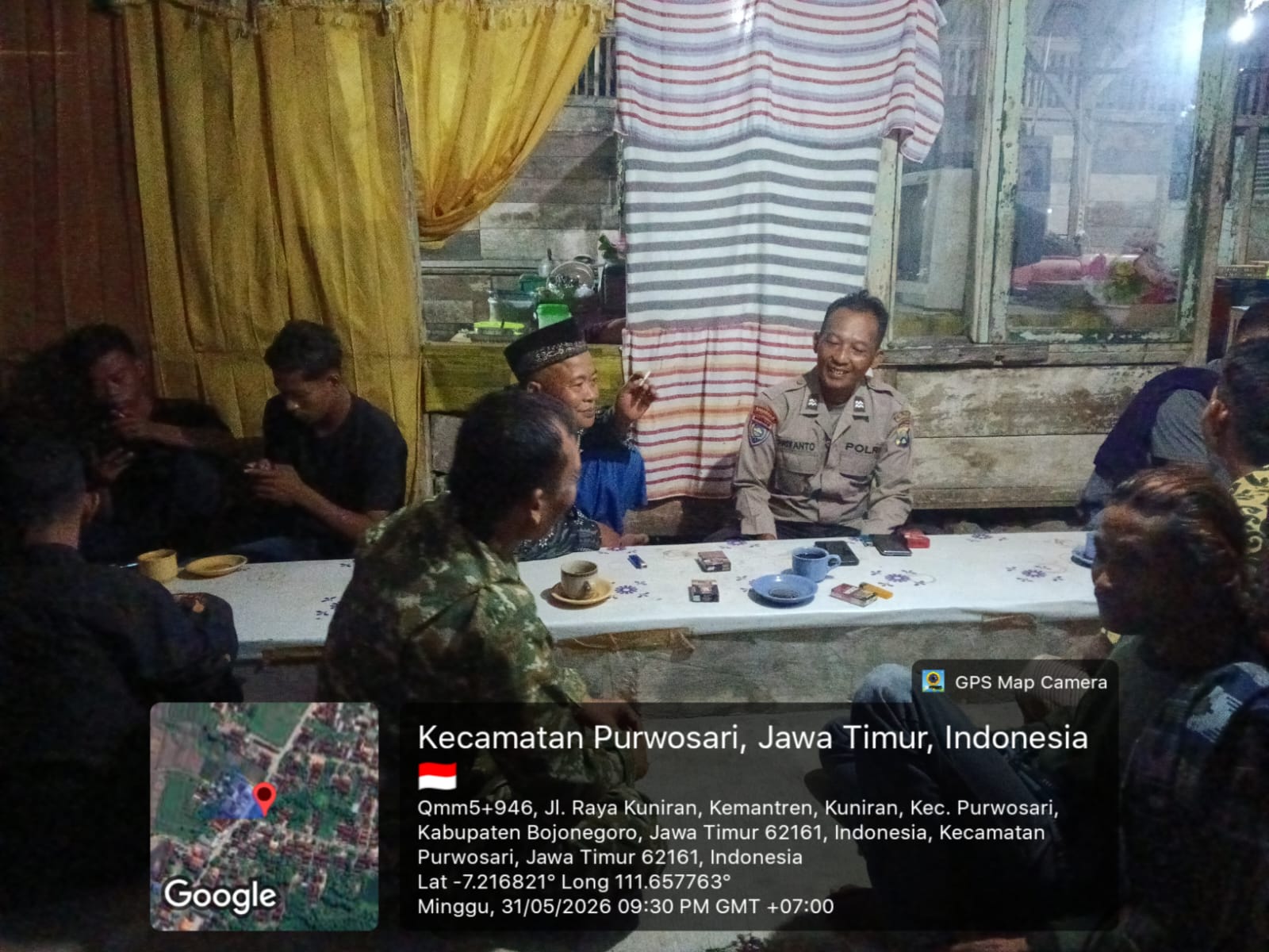 Patroli Dialogis Bhabinkamtibmas dan Babinsa Anak Muda Diimbau Hindari Miras