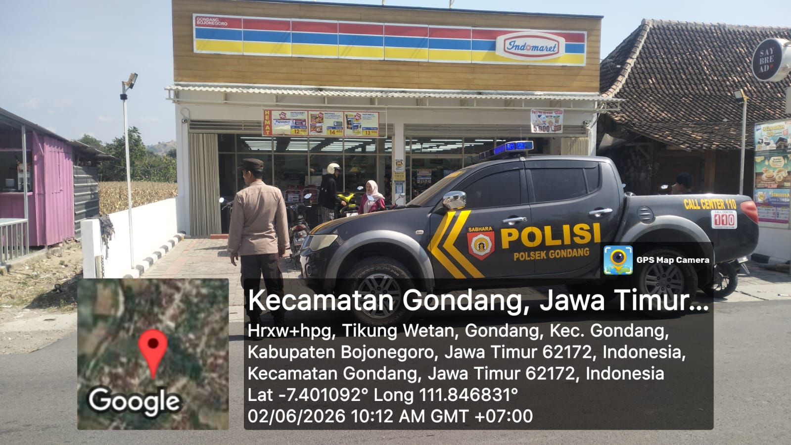 Antisipasi Gangguan Kamtibmas, Anggota Polsek Gondang Melaksanakan Patroli sapa siang Di Wilayah Kecamatan Gondang